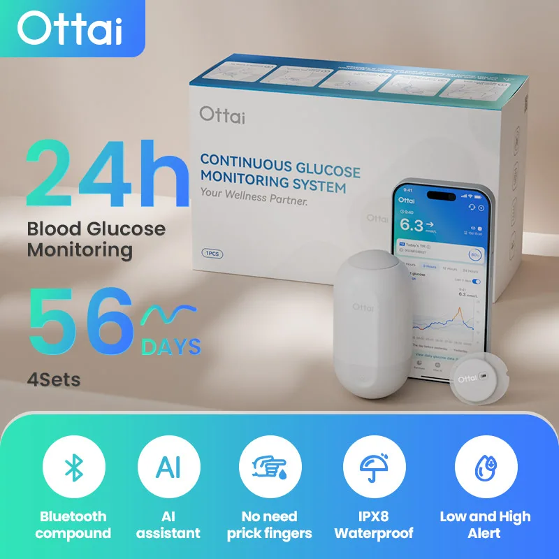 مجموعة مراقبة الجلوكوز المستمر أوتتاي CGM 4
