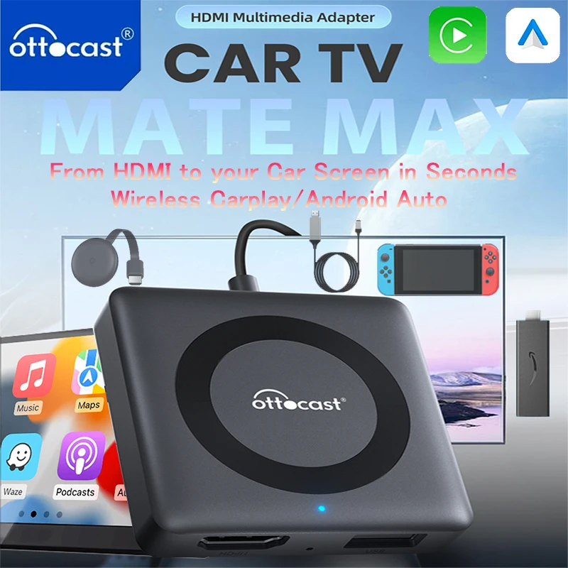 محول تلفزيون السيارة OTTOCAST Car TV Mate