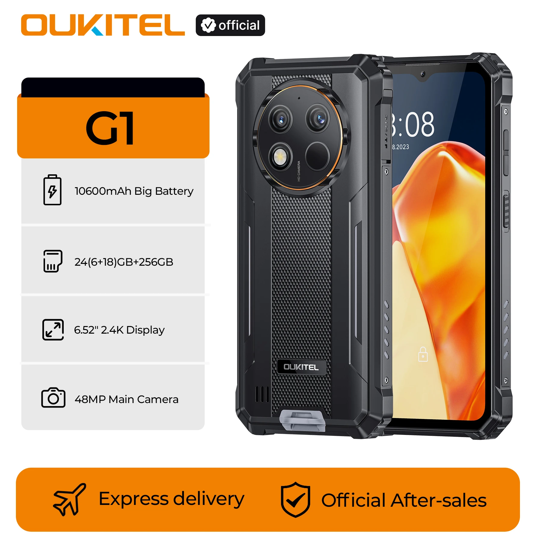 هاتف Oukitel G1 الذكي المتين