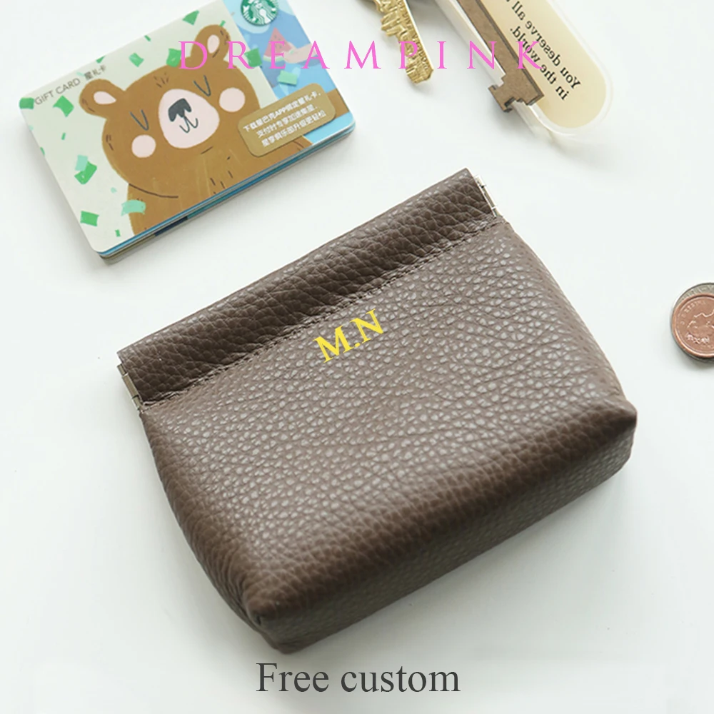 Personalized Luxury Leather Coin Purse