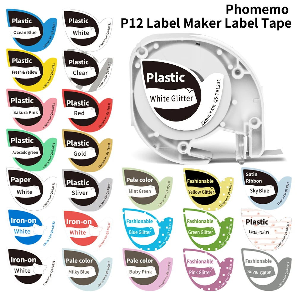 شريط صانع الملصقات Phomemo P12Pro