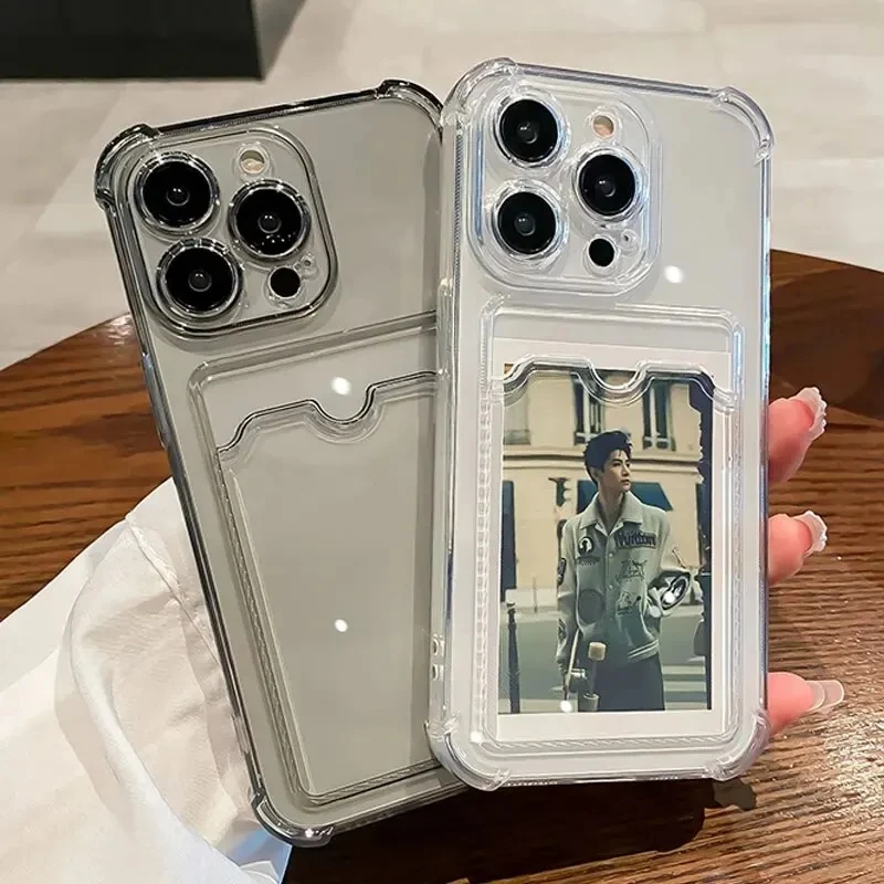 Transparent Phone Case with Card Slot