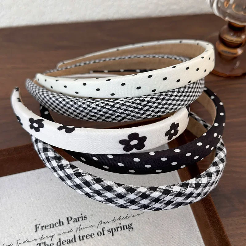 Floral Polka Dot Hair Bands for Women