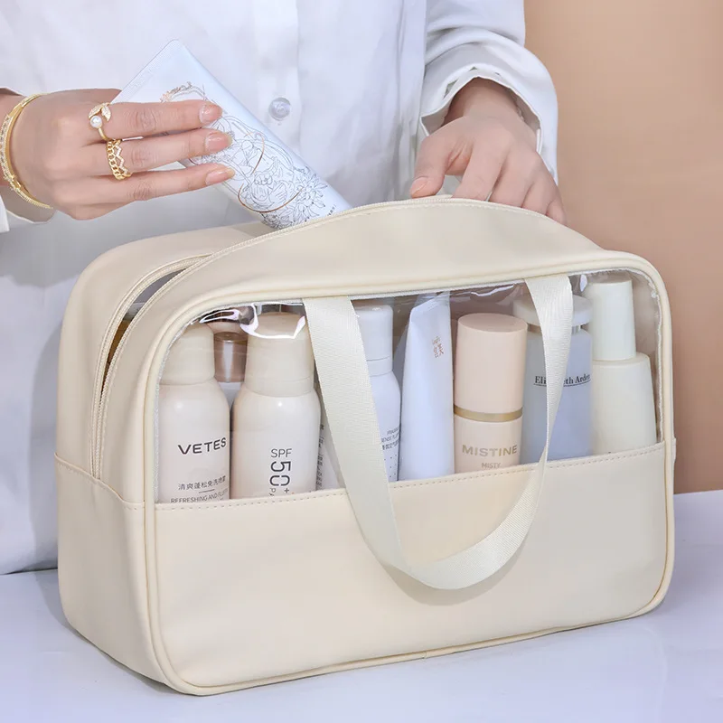 Large Capacity Transparent Travel Cosmetic Bag
