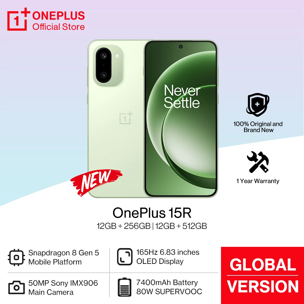 هاتف OnePlus 15R الذكي العالمي