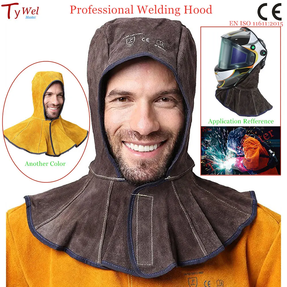 Professional Cowhide Leather Welding Hood