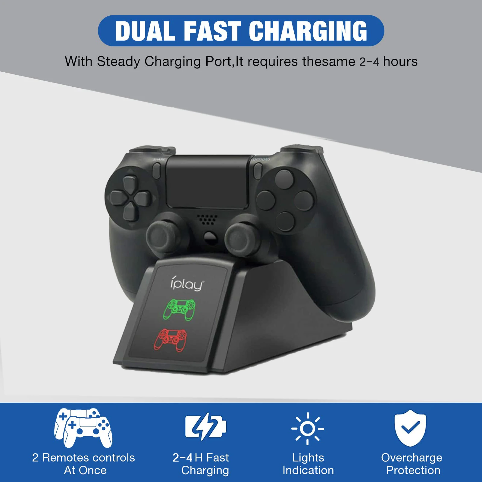 قاعدة شحن سريعة لوحدة تحكم PS4