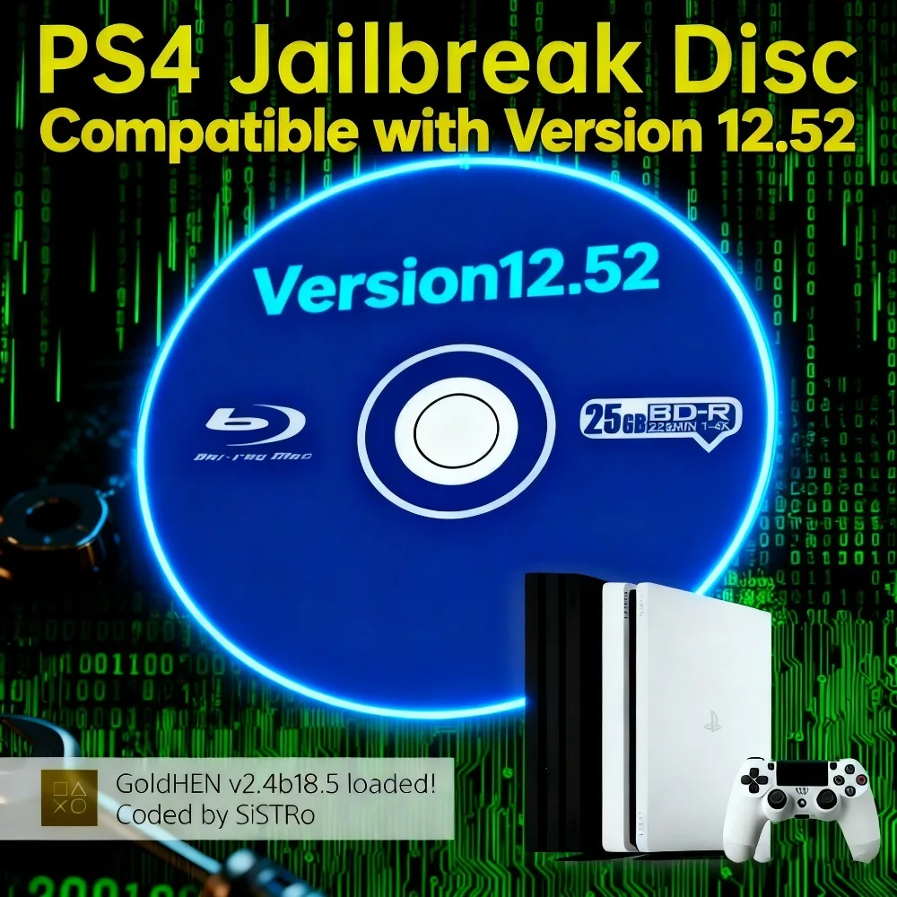 قرص لفك تشفير PS4 مع نسخ الألعاب