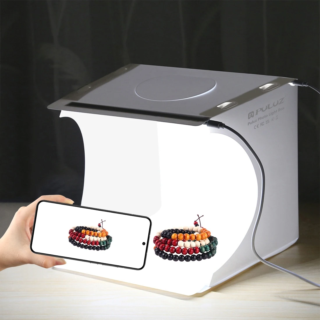 إضاءة استوديو LED محمولة 20 سم