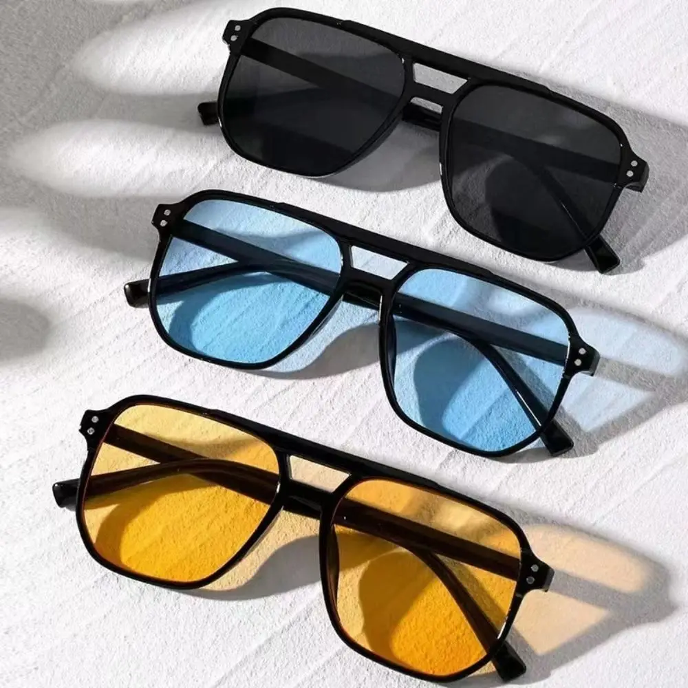Retro Punk Square Frame Sunglasses