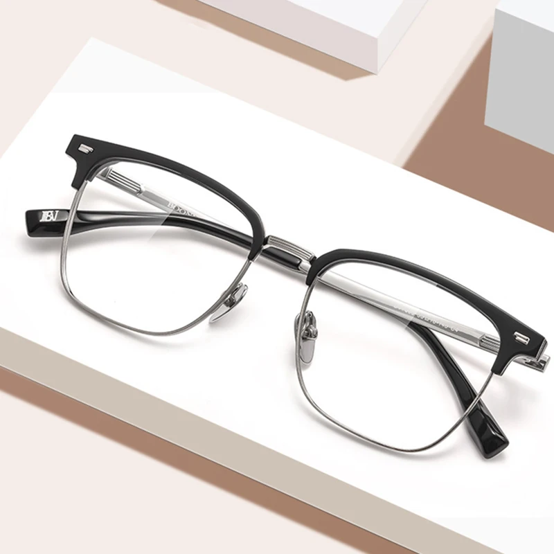 Stylish Pure Titanium Full Rim Eyeglasses