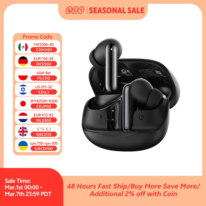 سماعات بلوتوث QCY Melobuds N50