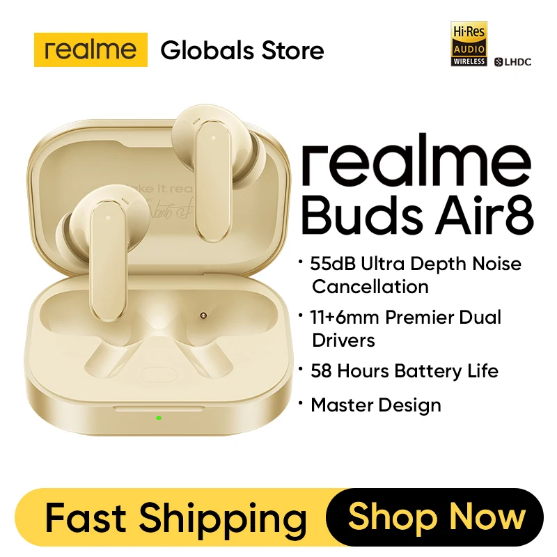 سماعات أذن لاسلكية realme Buds Air8 TWS