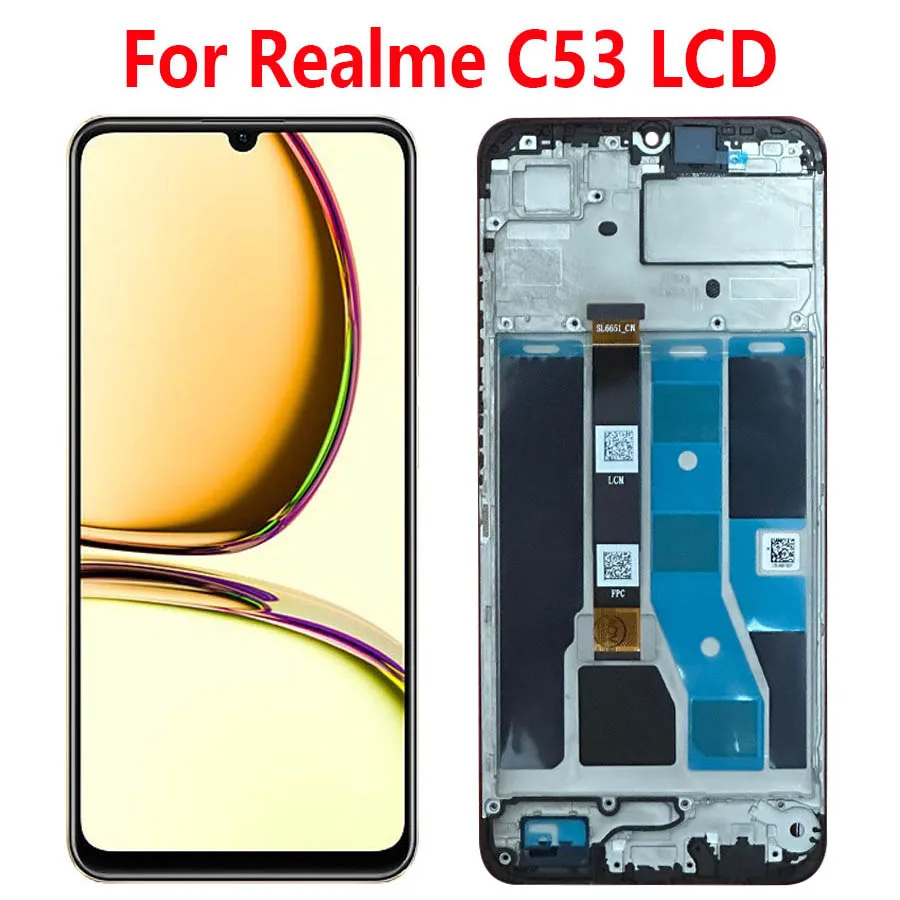 شاشة لمسية بديلة لهاتف Realme C53