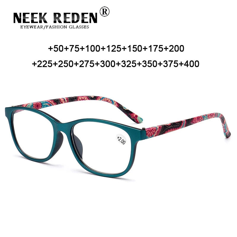 Red Green Oval Computer Reading Glasses