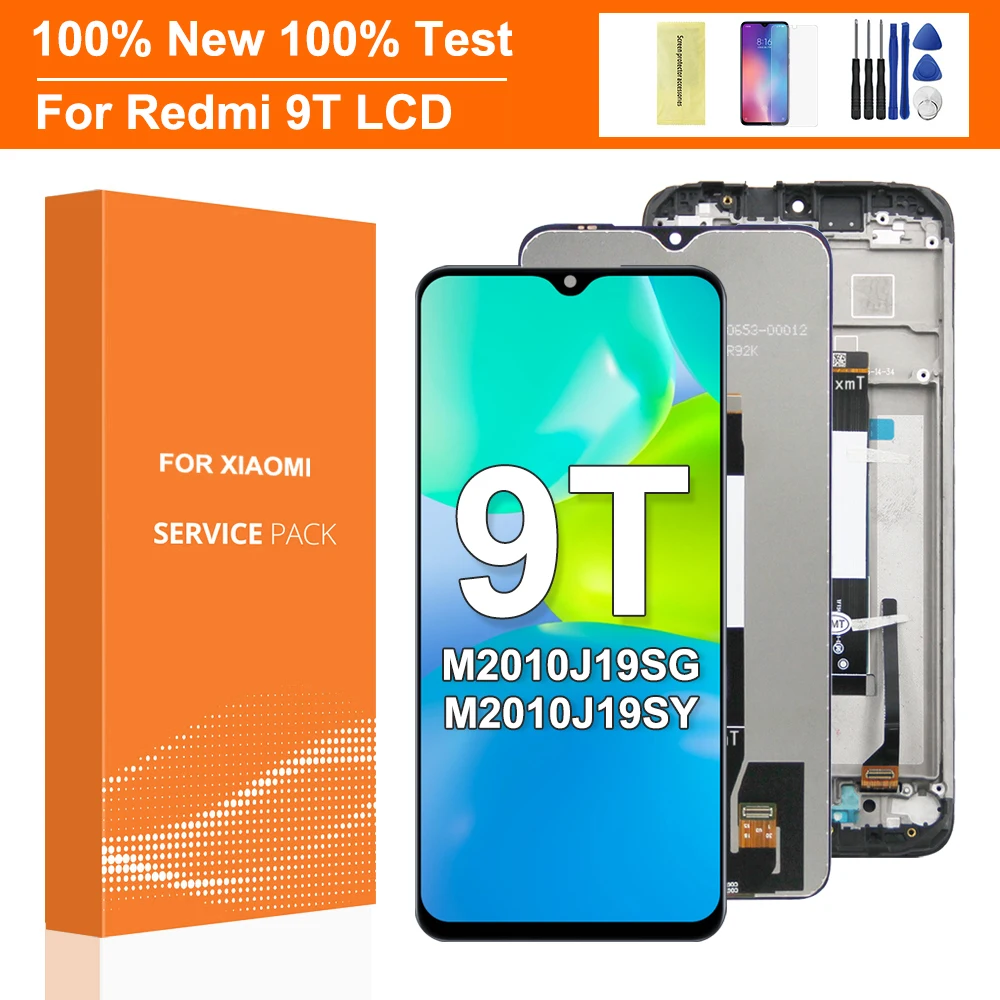 شاشة Redmi 9T LCD مع إطار استبدالي