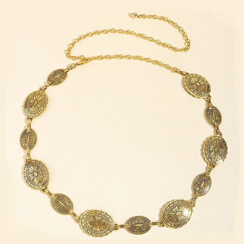 Retro Metal Waist Chain for Women