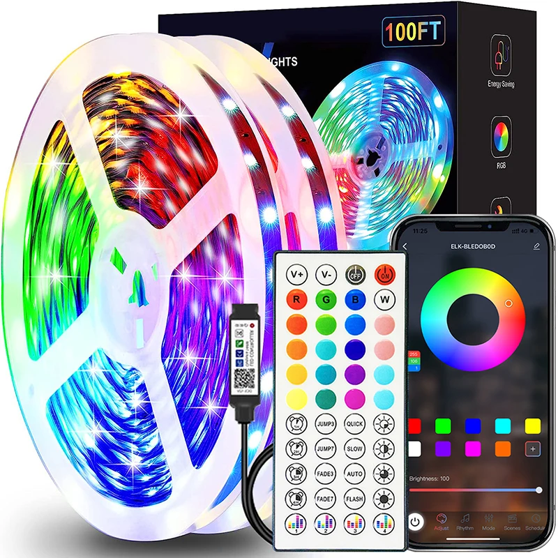 شريط أضواء LED متعدد الألوان للتحكم