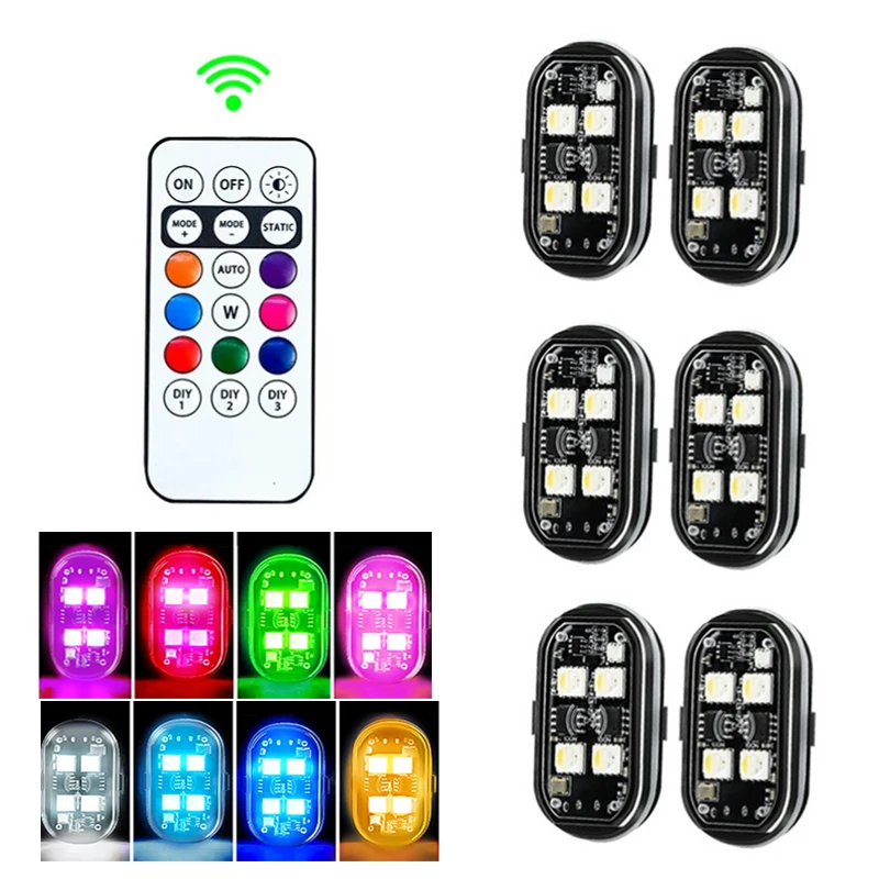 أضواء LED ملونة للسيارات والدراجات