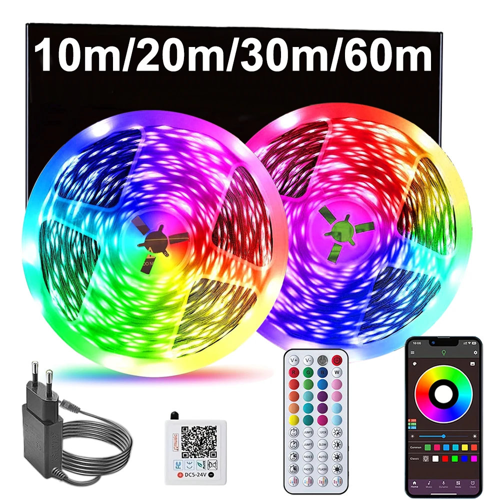 RGB LED Strip Lights with Music Sync