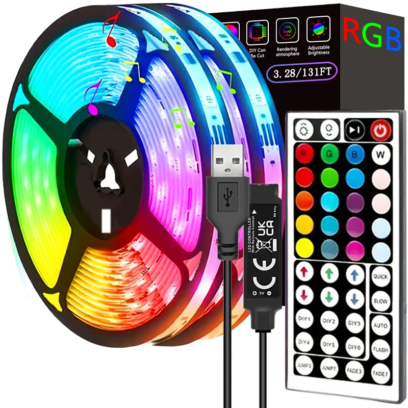 RGB LED Strip Lights with Remote Control