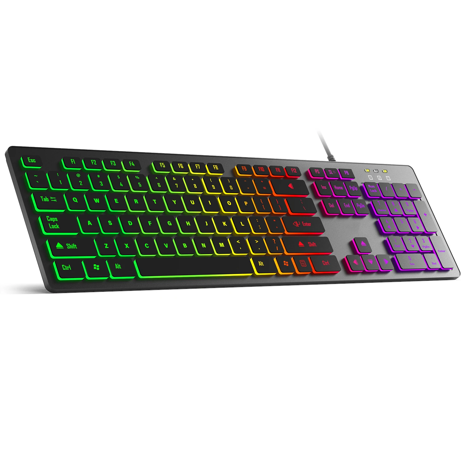 لوحة مفاتيح ألعاب RGB سلكية