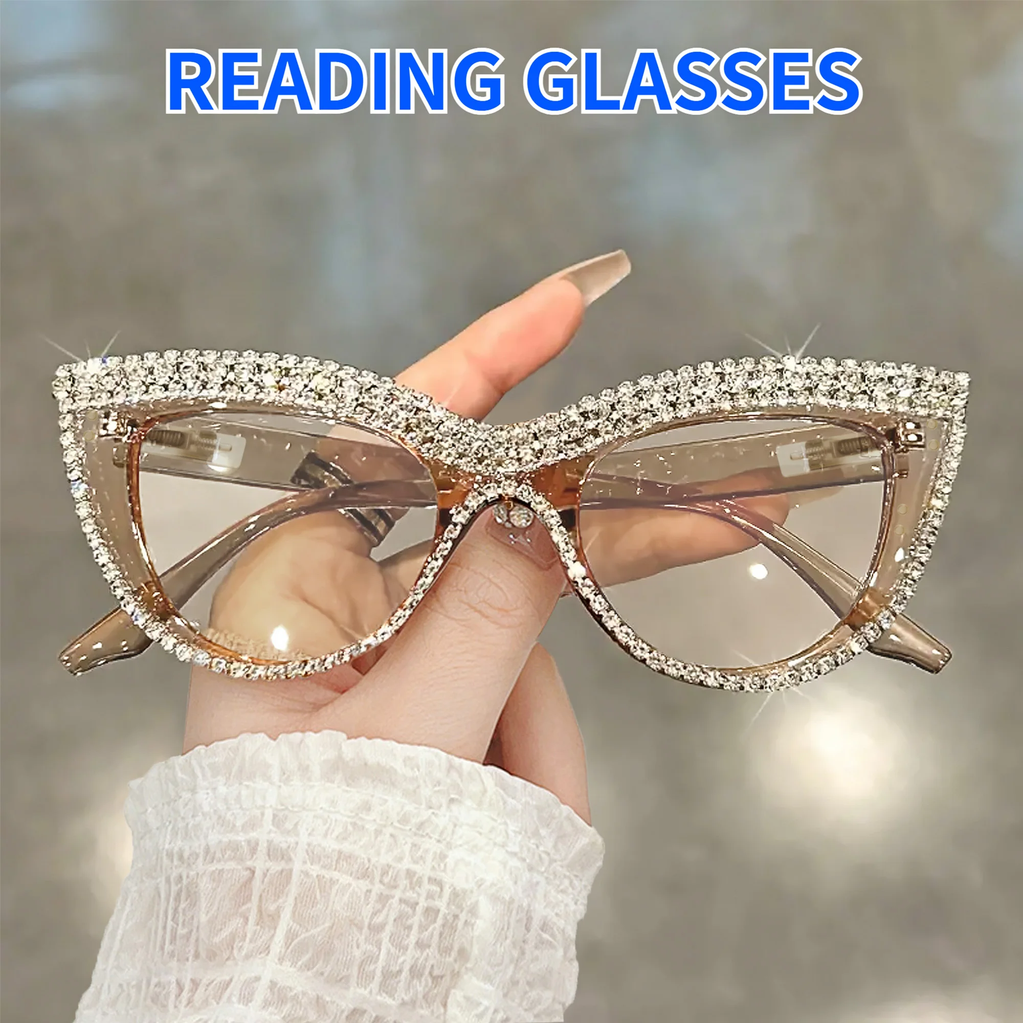 Trendy Rhinestone Reading Glasses for Women