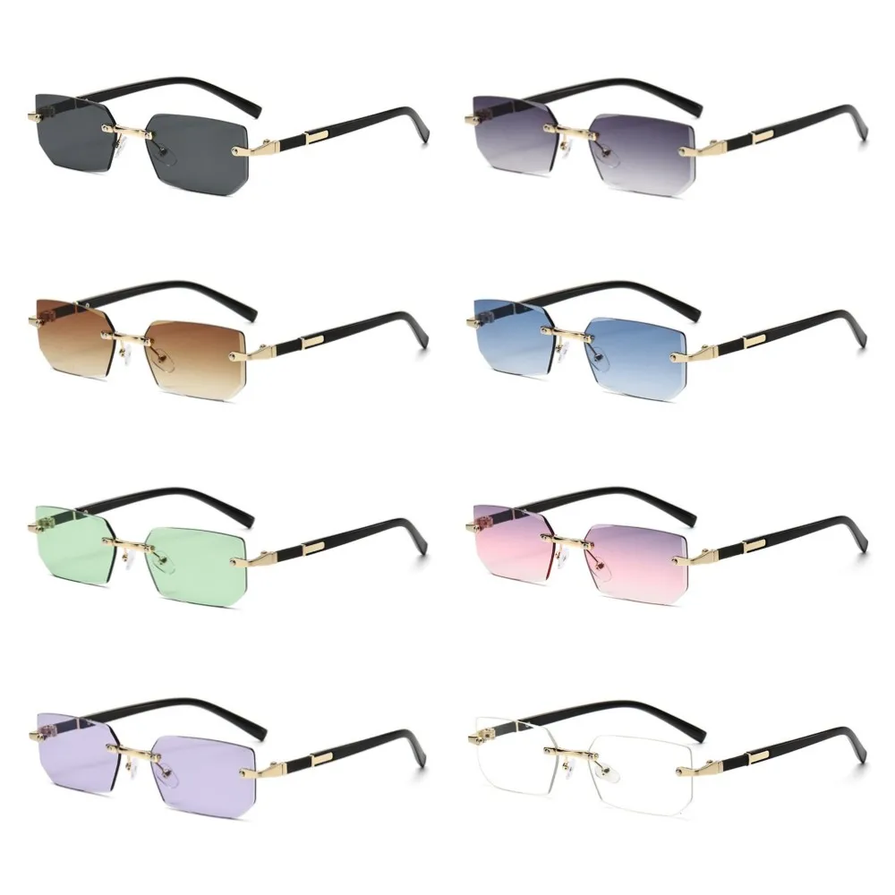 Stylish Rimless Rectangle Sunglasses for All