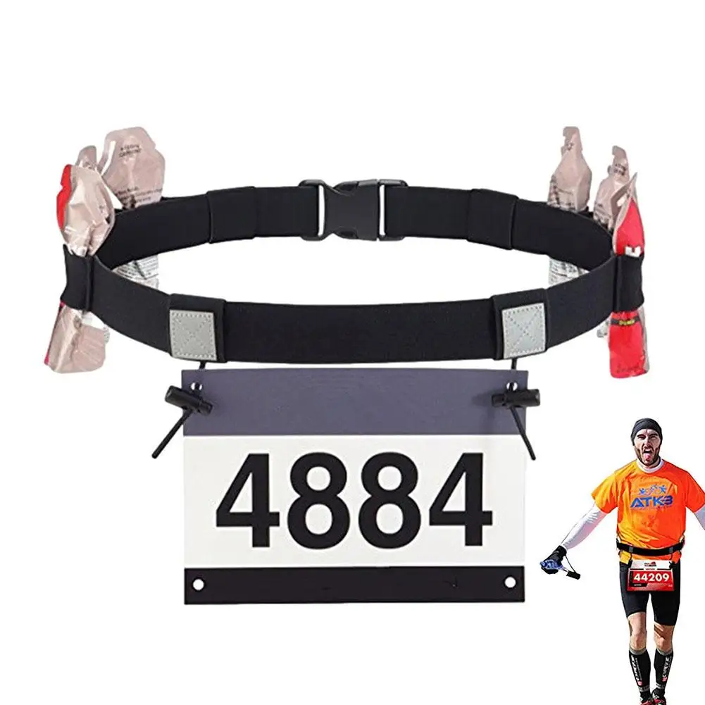 Adjustable Race Bib Holder Running Belt