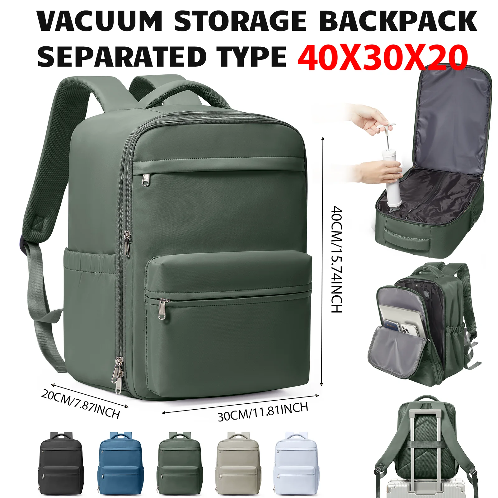 Ryanair Vacuum Compression Travel Backpack