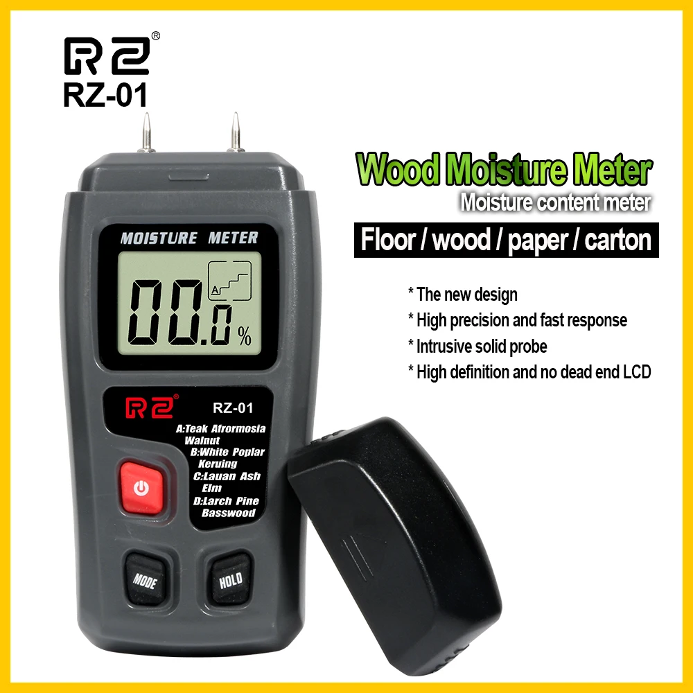 Digital Wood Moisture Meter and Hygrometer