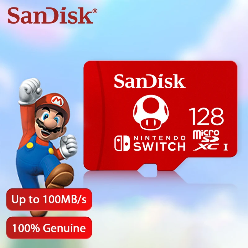 بطاقة SanDisk Micro SD لتخزين الألعاب