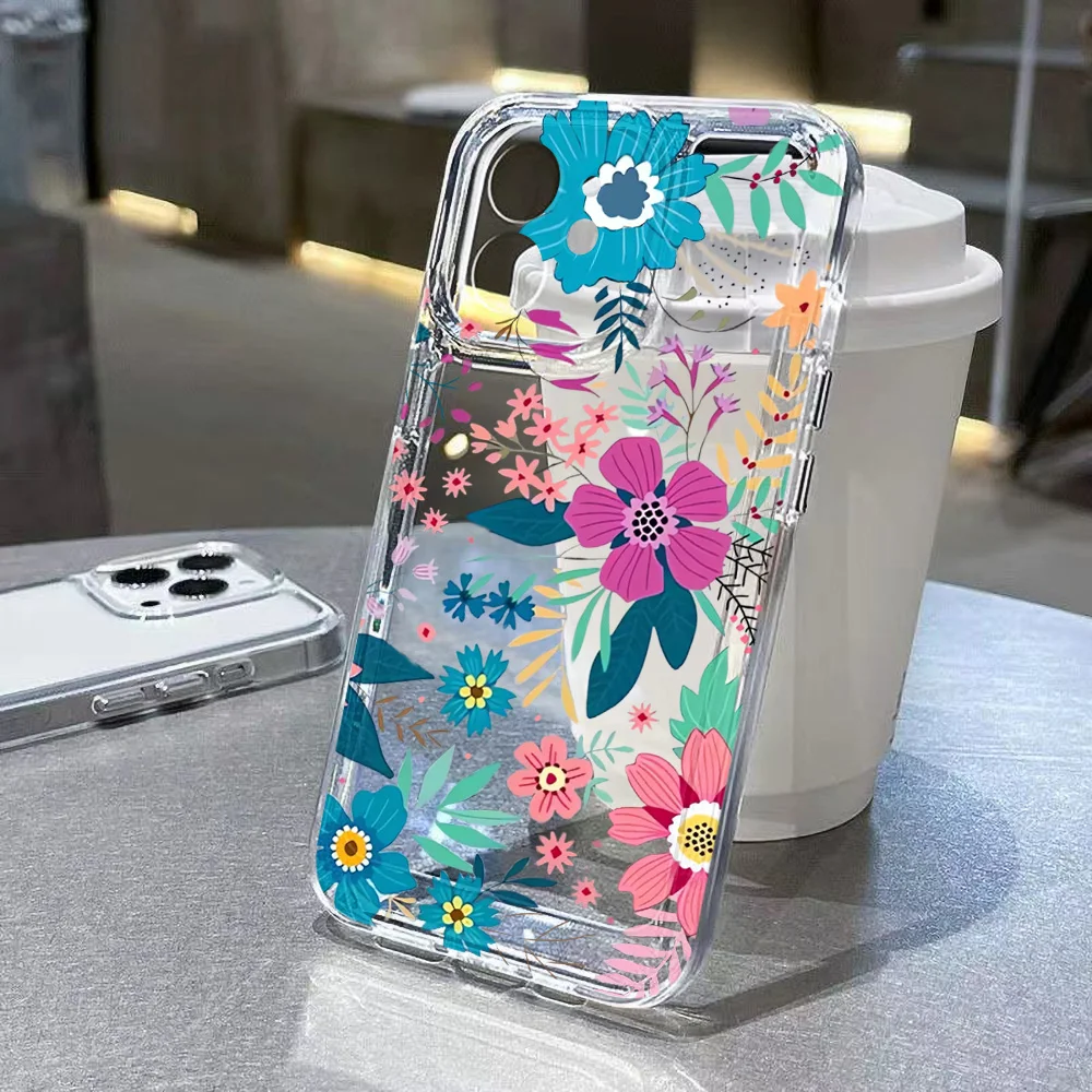Silicone Flower Phone Case for iPhone Models