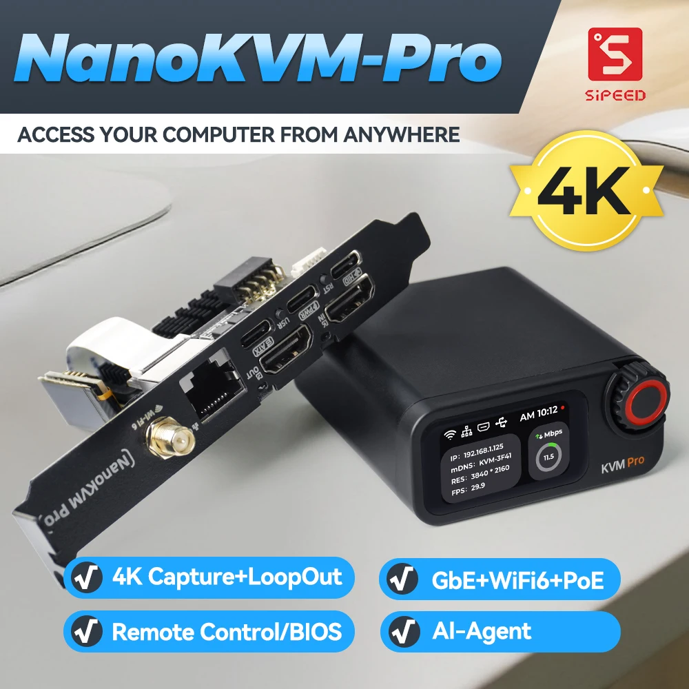 Sipeed NanoKVM-Pro للتحكم عن بعد