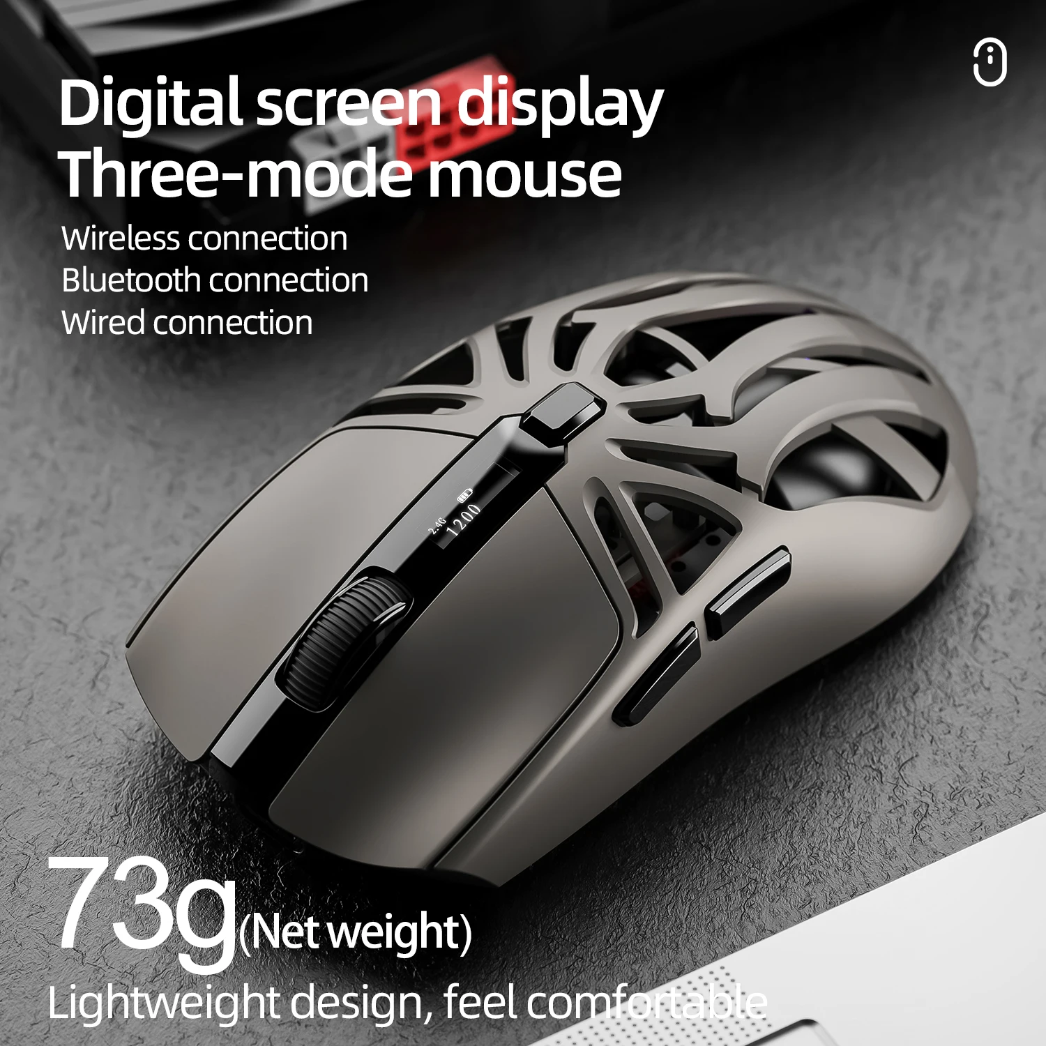 ماوس ألعاب SmailWolf RS8 بلوتوث خفيف