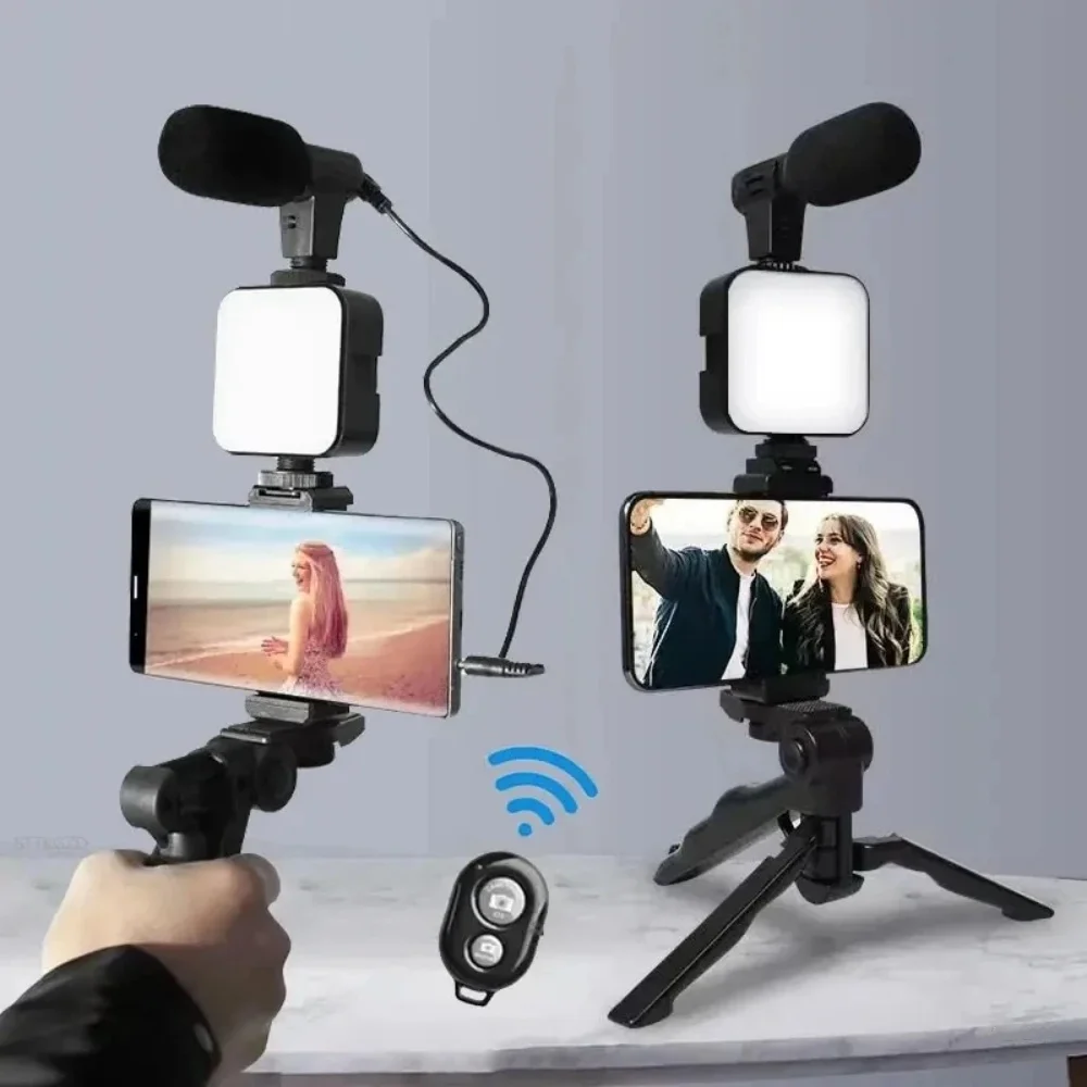 Smartphone Vlogging Kit with Tripod and Lights