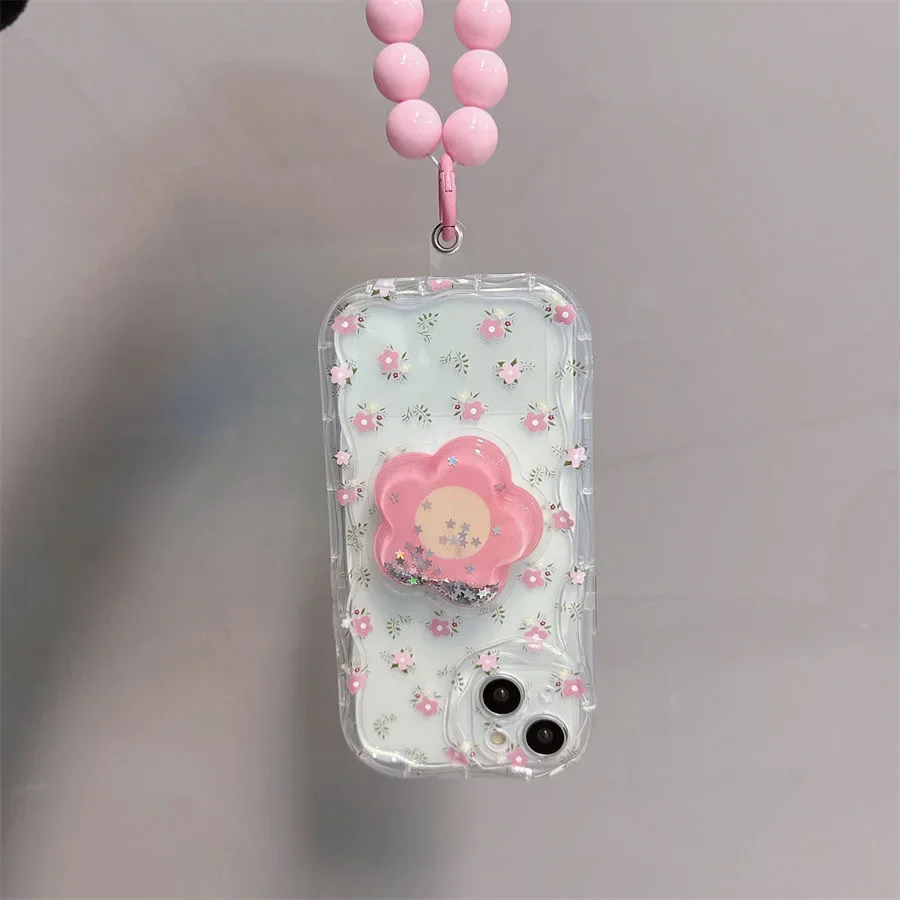 Smile Flower Grip Tok Holder Phone Case