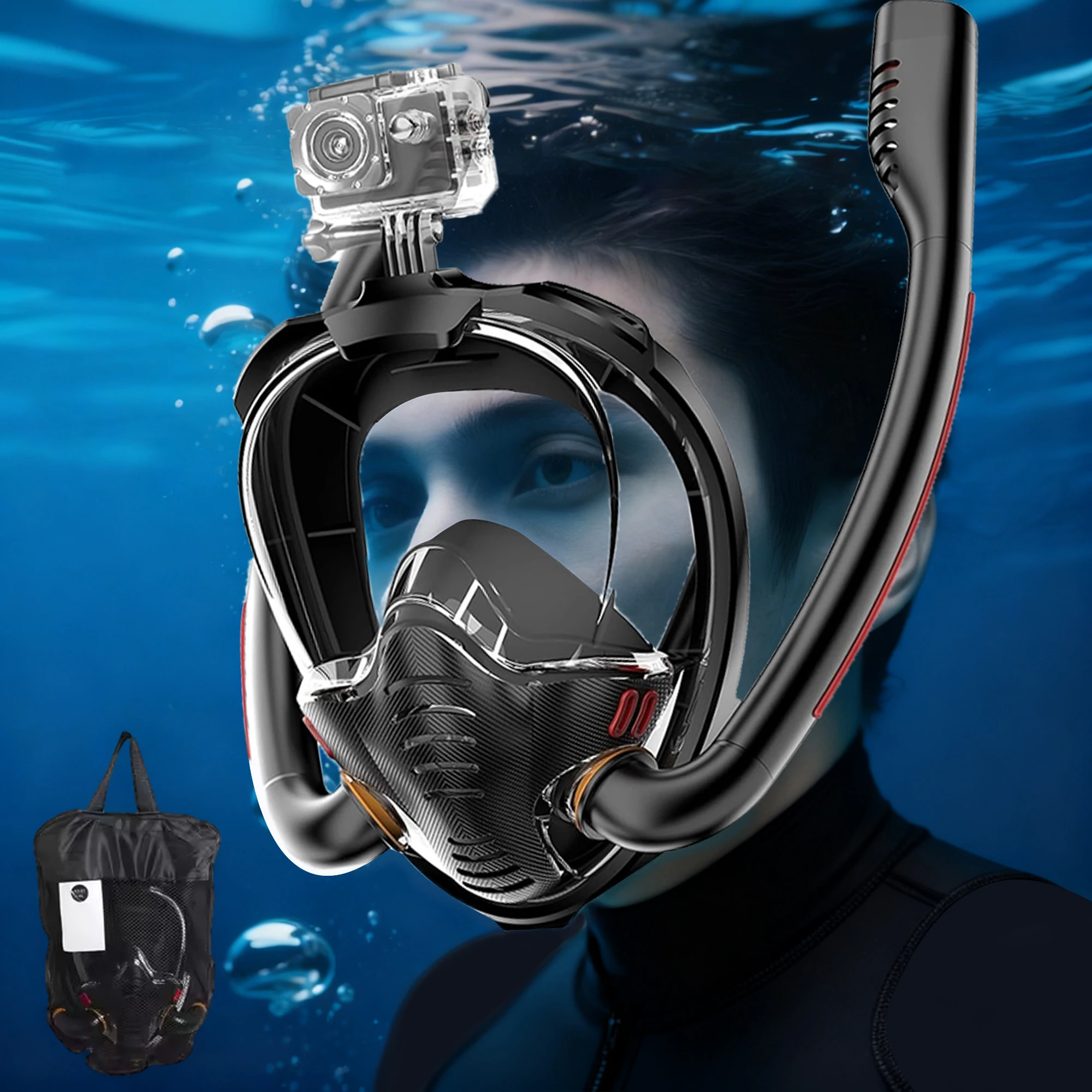 Full Dry Snorkeling Mask for Adults