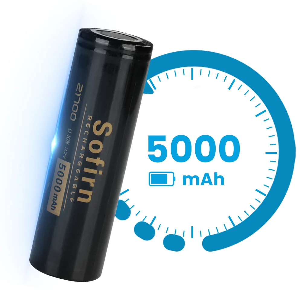 بطارية 5000mAh ليثيوم 21700 عالية الأداء
