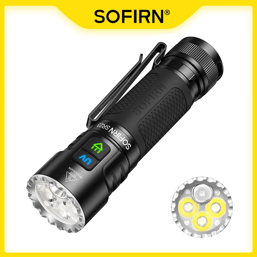 SOFIRN SR23 مصباح يدوي مزدوج الضوء