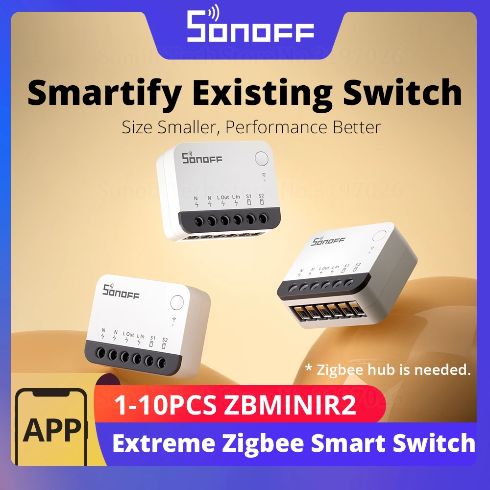 مفتاح ذكي SONOFF ZBMINIR2 للتحكم عن بعد