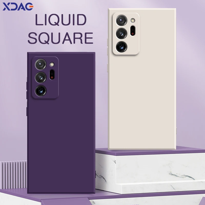 Square Liquid Silicone Case for Galaxy Note