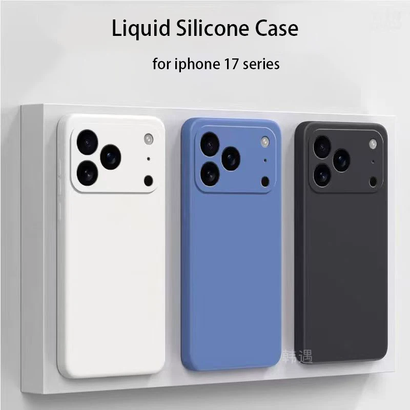 Square Silicone Phone Case for iPhone 17 Pro Max