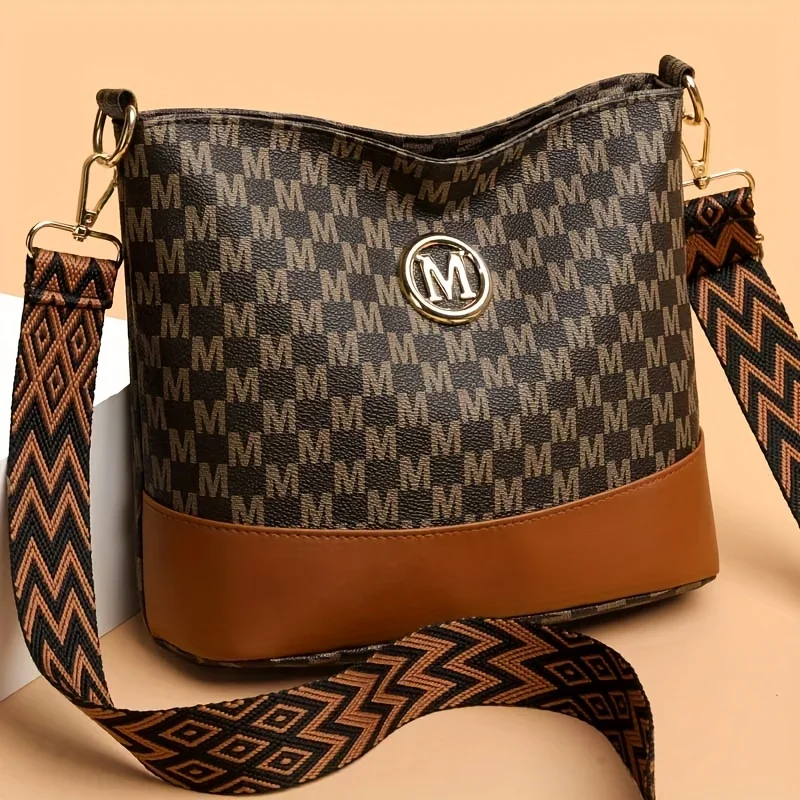 Stylish Synthetic Leather Crossbody Bag