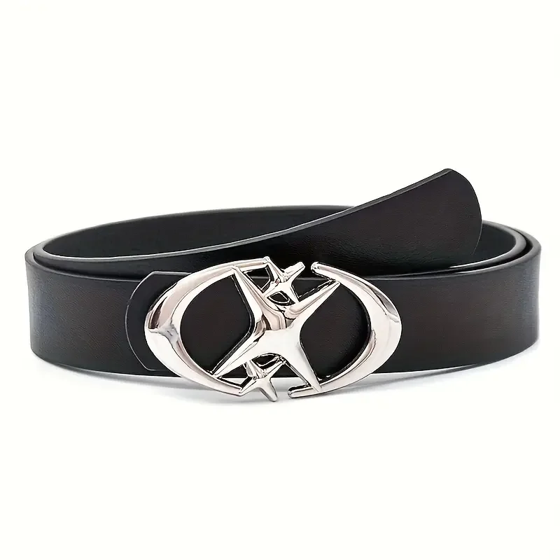 Stylish Oval Metal Buckle Belt for Everyone