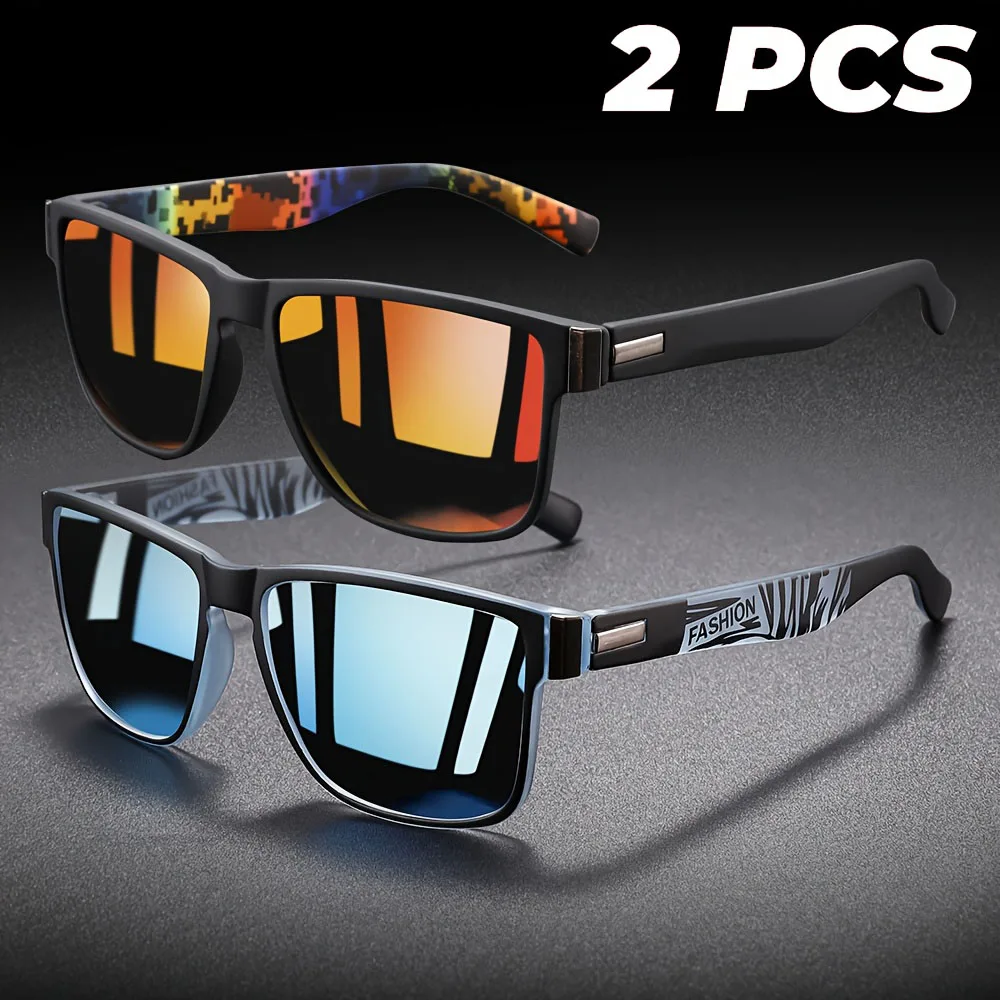 Unisex Vintage Square Polarized Sunglasses