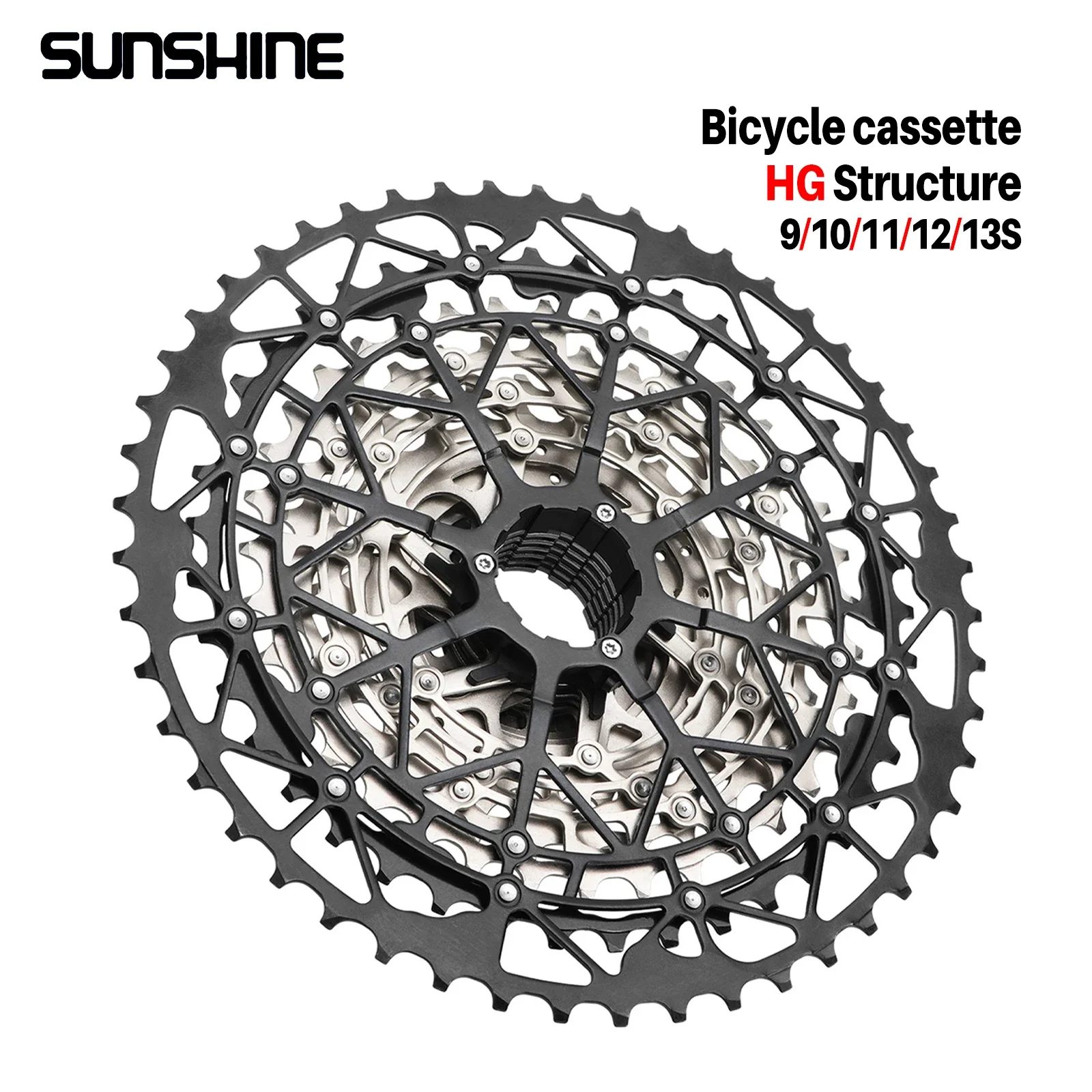 SUNSHINE Ultralight Carbon Steel Bicycle Cassette