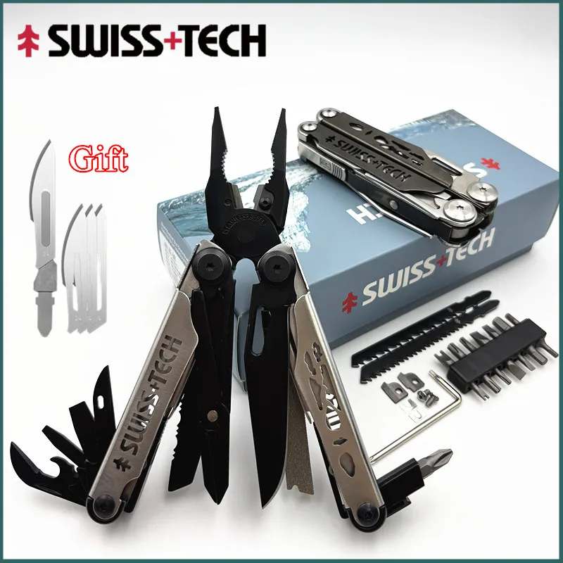 37-in-1 EDC Multitool with Scissors and Saw