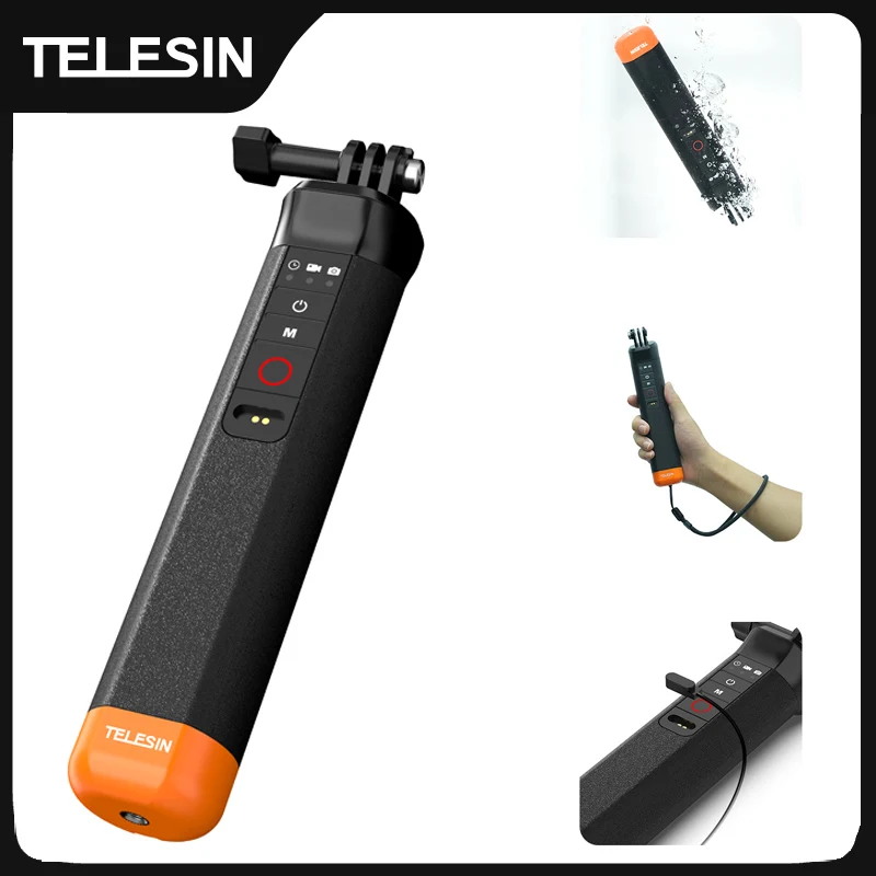 TELESIN عصا سيلفي مقاومة للماء