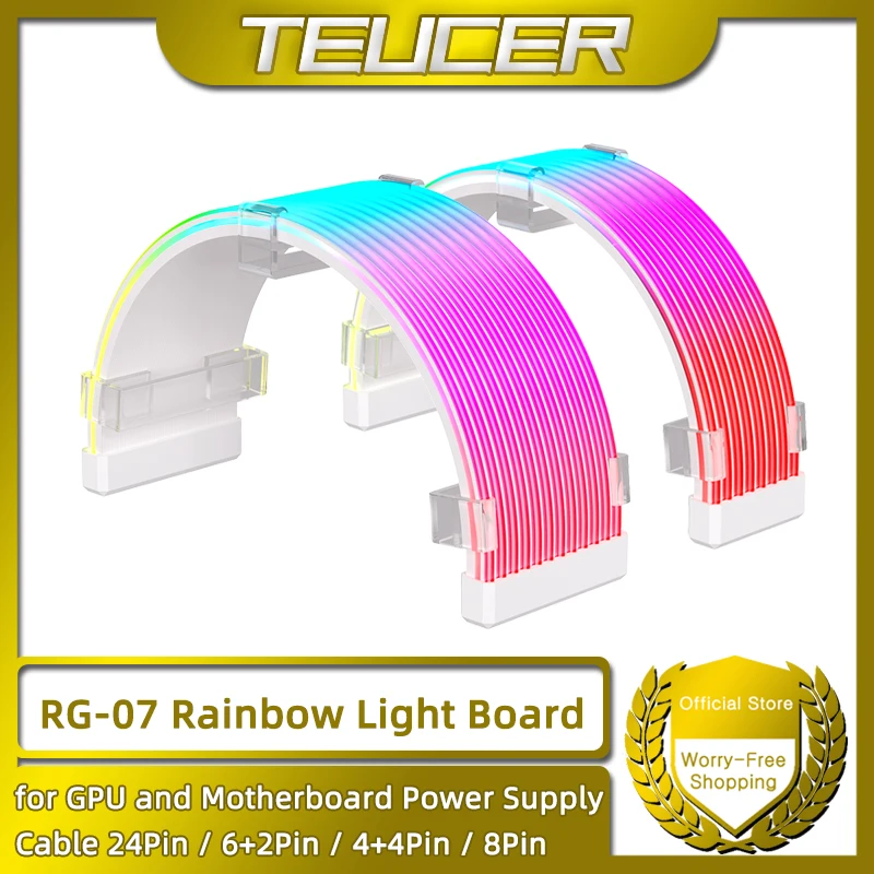 TEUCER AG-07 RGB إضاءة قوس قزح للكمبيوتر